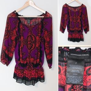 INC International Concepts Ladies Blouse - size 2